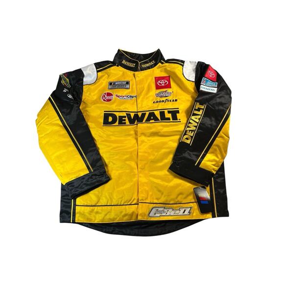 Christopher Bell #20 Men’s XL Nascar Cup Series DeWalt Pit Button-Up Jacket - Picture 1 of 7